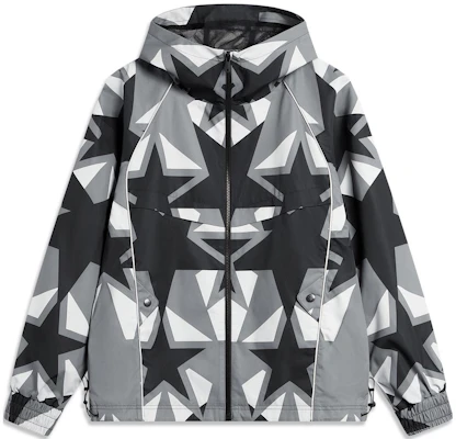 Li-Ning Windproof Black Gray Printed Casual Sports Jacket AFDT887-1 Buy Li-Ning Windproof Black Gray Printed Casual Sports Jacket AFDT887-1