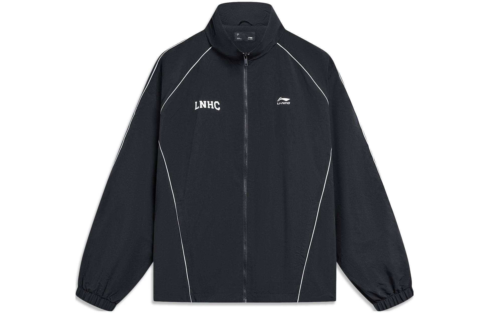 Li-Ning Windproof Water-Resistant Colorblock Jacket Unisex Black AJDT741-3