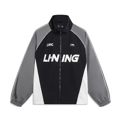 Li-Ning Windproof Water-Resistant Colorblock Jacket Black Unisex Casual Series AJDT741-1