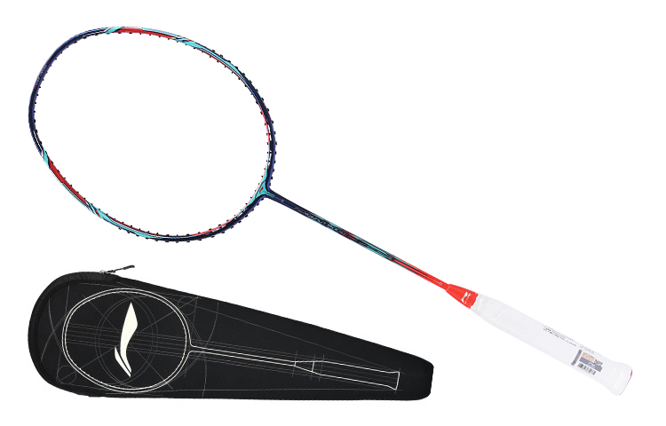 Order Li-Ning Windstorm 9000C Professional Carbon Fiber Badminton Racket - Blue/Red AYPP122-1000