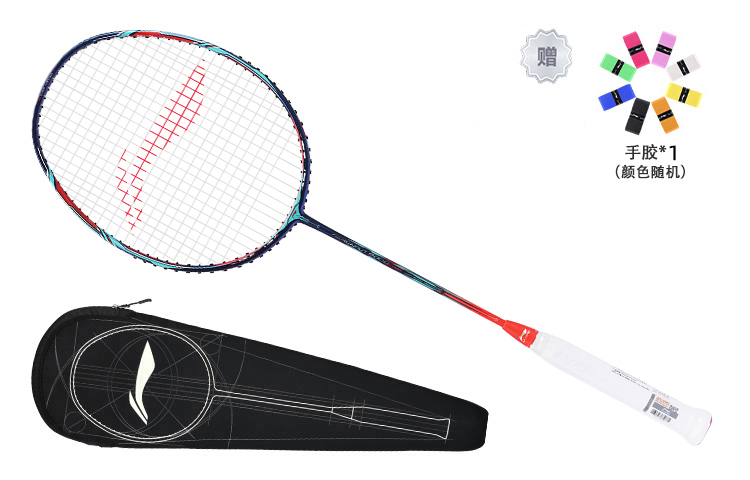 Lookbook Li-Ning Windstorm 9000C Professional Carbon Fiber Badminton Racket - Blue/Red AYPP122-1000