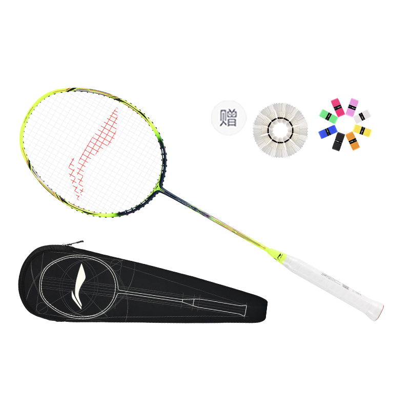 Li-Ning WINDSTORM 9000DAYPP118 Full Carbon Badminton Racket - Green/Blue, Pro Level AYPP118-1