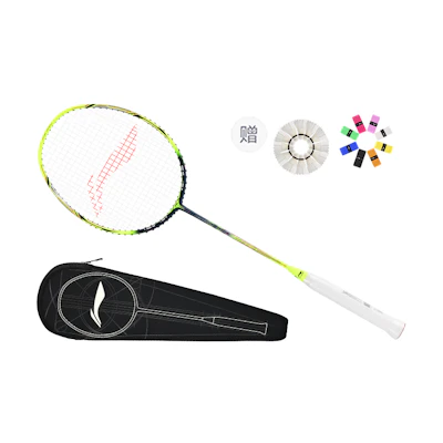 Li-Ning WINDSTORM 9000DAYPP118 Full Carbon Badminton Racket - Green/Blue, Pro Level AYPP118-1