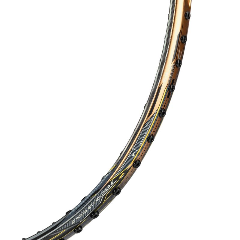 Li-Ning Windstorm 900 Full Carbon Badminton Racket Speed/Offense Gold-Gray Pro AYPT381-4 圖 8