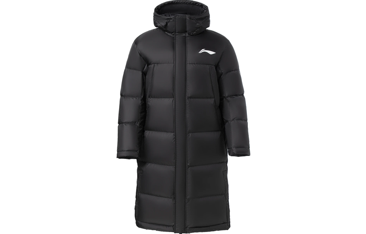 Li-Ning Winter Basketball Logo Print Loose-Fit Hooded Black Down Jacket. AYMR051-1 圖 3