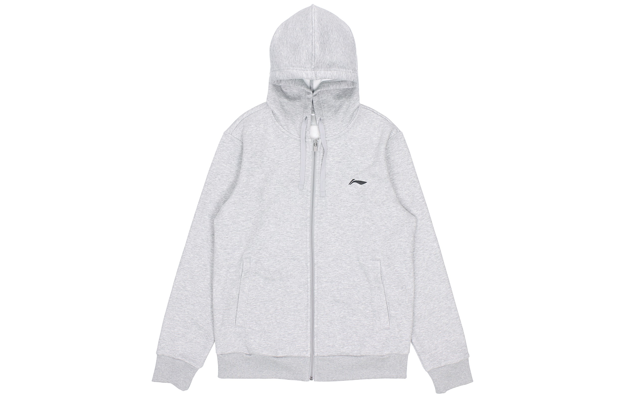 Li-Ning Winter Fleece Hoodie Jacket Light Gray AWDRH23-3