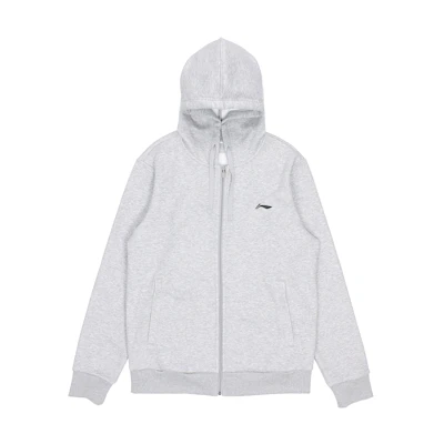Li-Ning Winter Fleece Hoodie Jacket Light Gray AWDRH23-3
