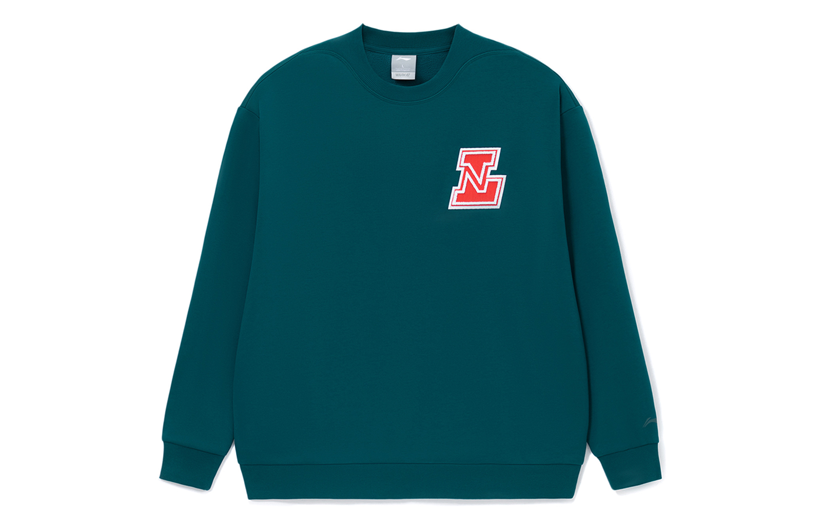 Li-Ning Winter Fleece Pullover Sweatshirt Dark Green Unisex Sports Fashion AWDRG92-3