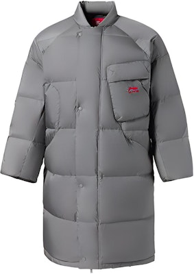 LI-NING Winter Grey Down Jacket Coat - Runway Series Warm Sportswear AYMR067-2 Buy LI-NING Winter Grey Down Jacket Coat - Runway Series Warm Sportswear AYMR067-2