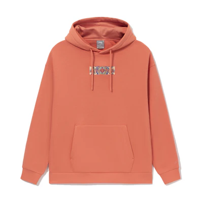Li-Ning Winter Sports Fashion Embroidered Logo Hoodie Brick Red Unisex AWDRD42-11