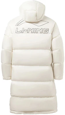 Li-Ning Jaket Musim Dingin Putih Logo Loose-Fit Hooded Down AYMR051-2 Order Li-Ning Jaket Musim Dingin Putih Logo Loose-Fit Hooded Down AYMR051-2
