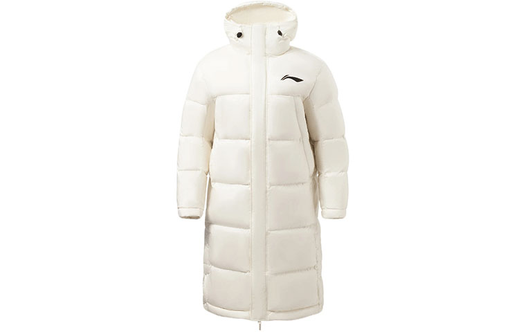 Li-Ning Winter White Logo Print Loose-Fit Hooded Down Jacket AYMR051-2 圖 3