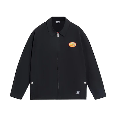 Li-Ning Wood Armor Series Embroidered Logo Zip-Up Jacket - Black AFDS571-2