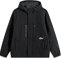 Li-Ning WOW Wade Series Water-Resistant Hooded Zippered Windbreaker Black Men AFDU225-1 Li-Ning WOW Wade Series Water-Resistant Hooded Zippered Windbreaker Black Men AFDU225-1