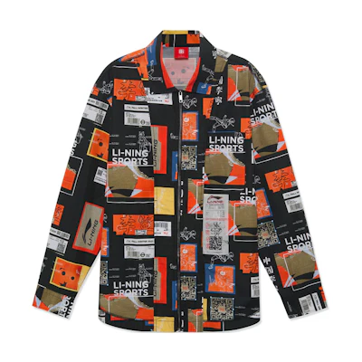 Li-Ning Wu Chuang Casual Long Sleeve Basketball Jacket Black Unisex ASHR133-1