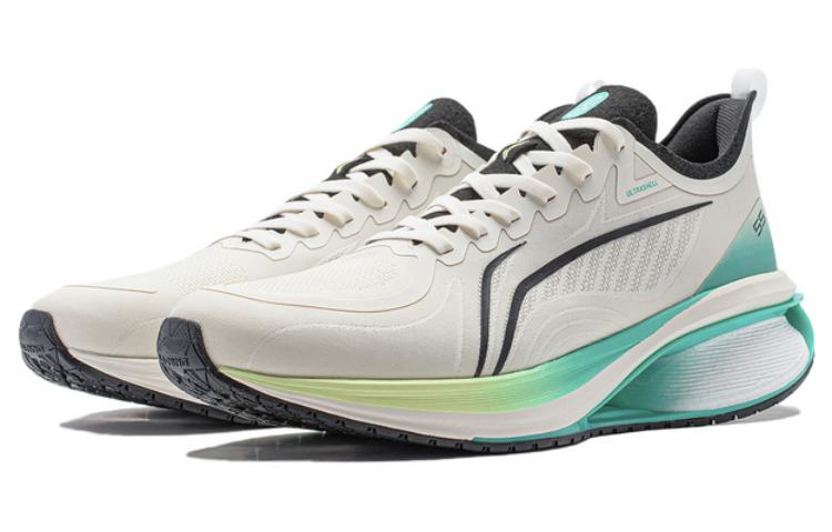 Lookbook LiNing李寧 吾適5S 3.0 輕量高回彈 耐磨透氣減震 低幫 跑步鞋 男款 米白色