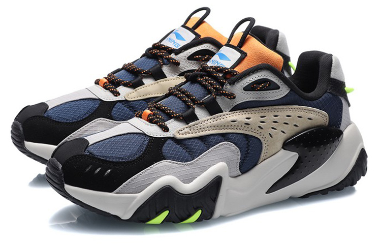 Lookbook Li-Ning X-Claw Lite Low 'Biru Hitam' AGLQ107-3