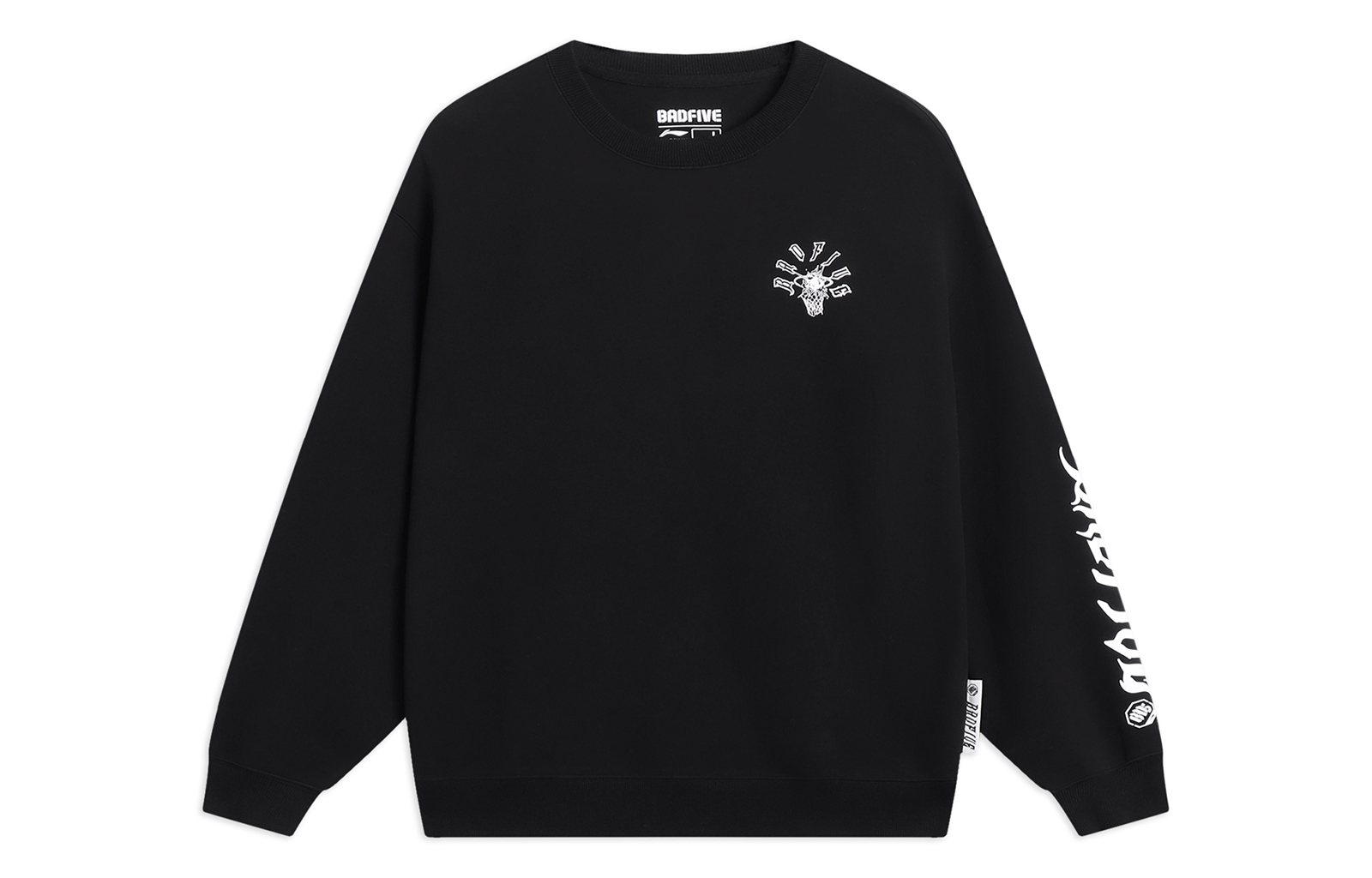Li-Ning Anti-Wave Unisex Black Crewneck Sweatshirt AWDT087-4