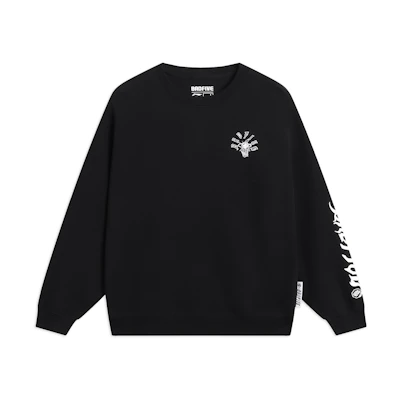 Li-Ning Anti-Wave Unisex Black Crewneck Sweatshirt AWDT087-4