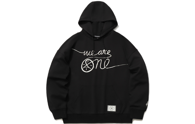 Li-Ning Artist DFT Letter Print Sports Sweatshirt Black () AWDR515-1