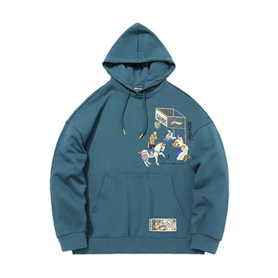 Li-Ning BADFIVE Changan Youth Basketball Hoodie Coral Blue () AWDQB45-3