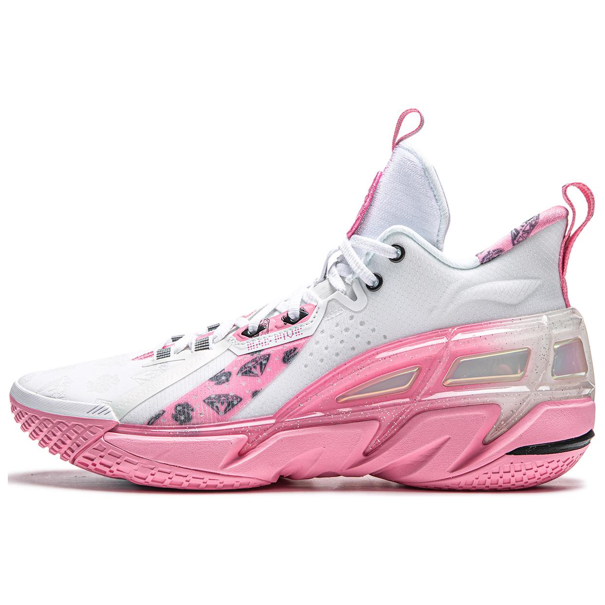 Li-Ning x Billionaire Boys Club Badfive 4 Mid 'White Pink' ABFU015-8