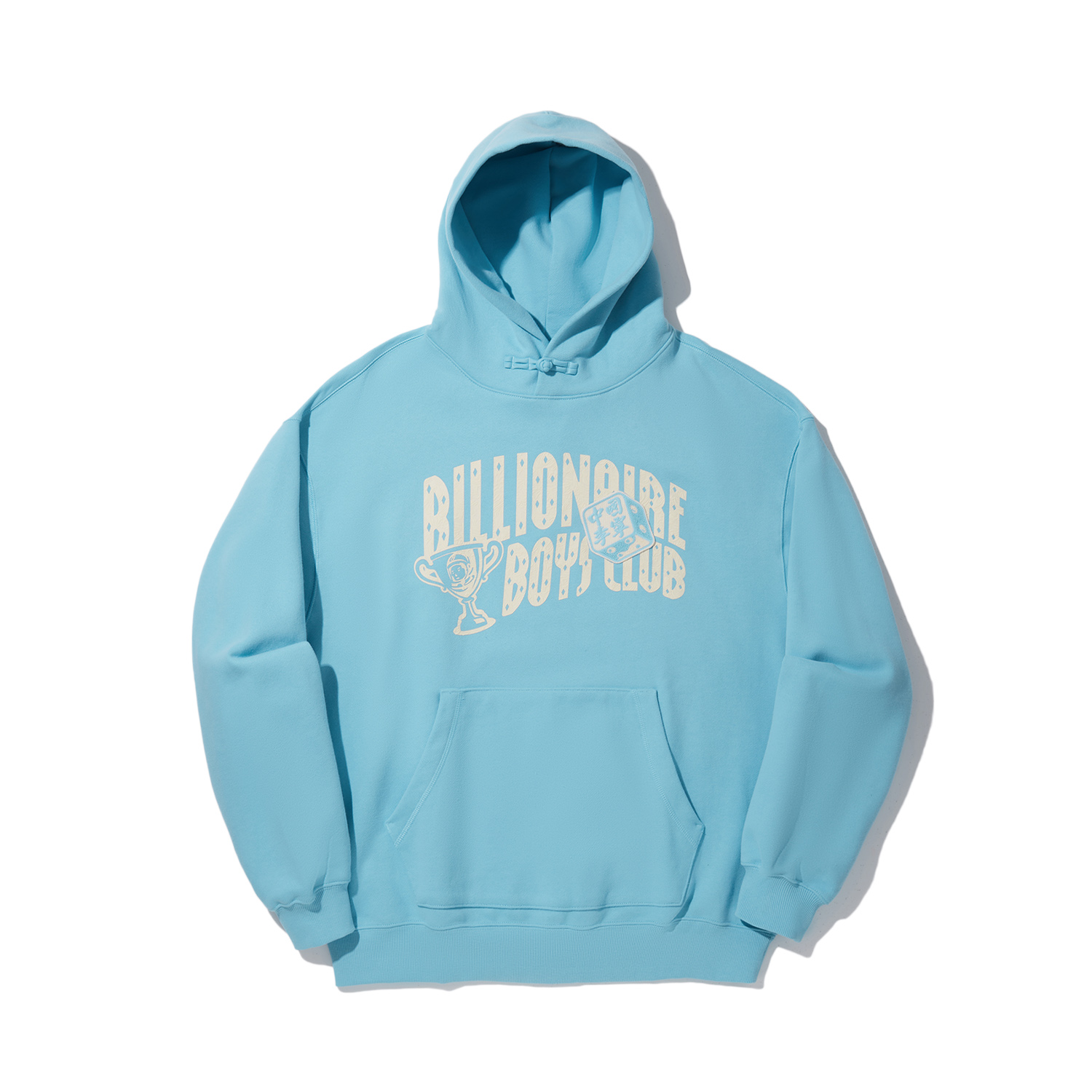 LI-NING Billionaire Boys Club Logo Print Relaxed Hoodie Off-White/Blue AWDUG99-6