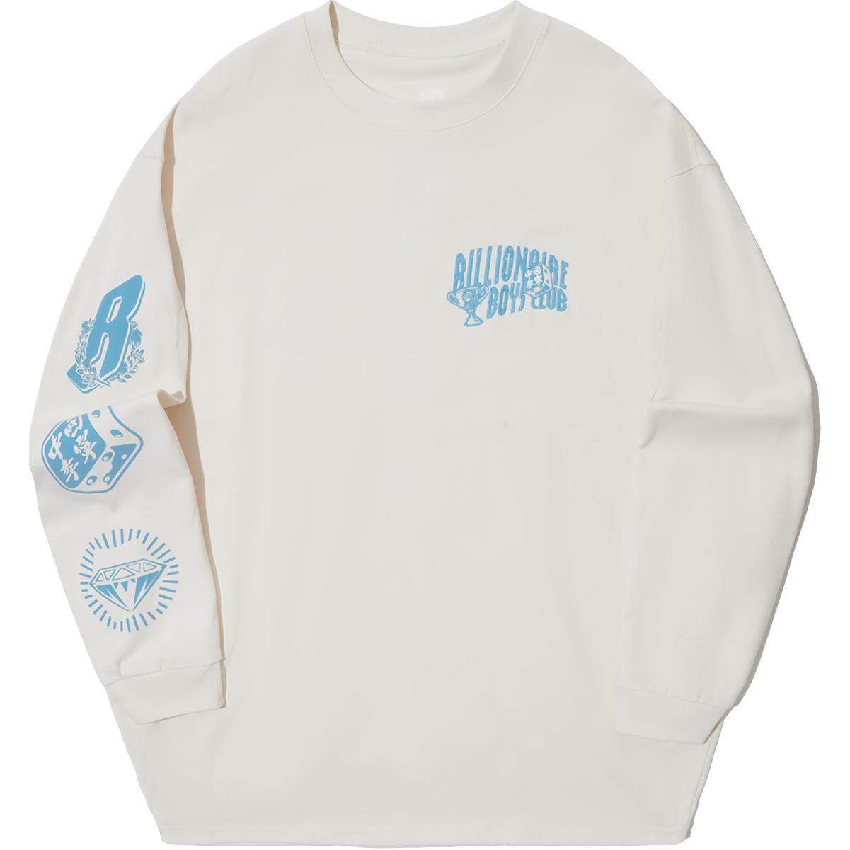 Li-Ning Billionaire Boys Club Skateboard Crewneck Sweatshirt Gray Menswear AHSUF71-1