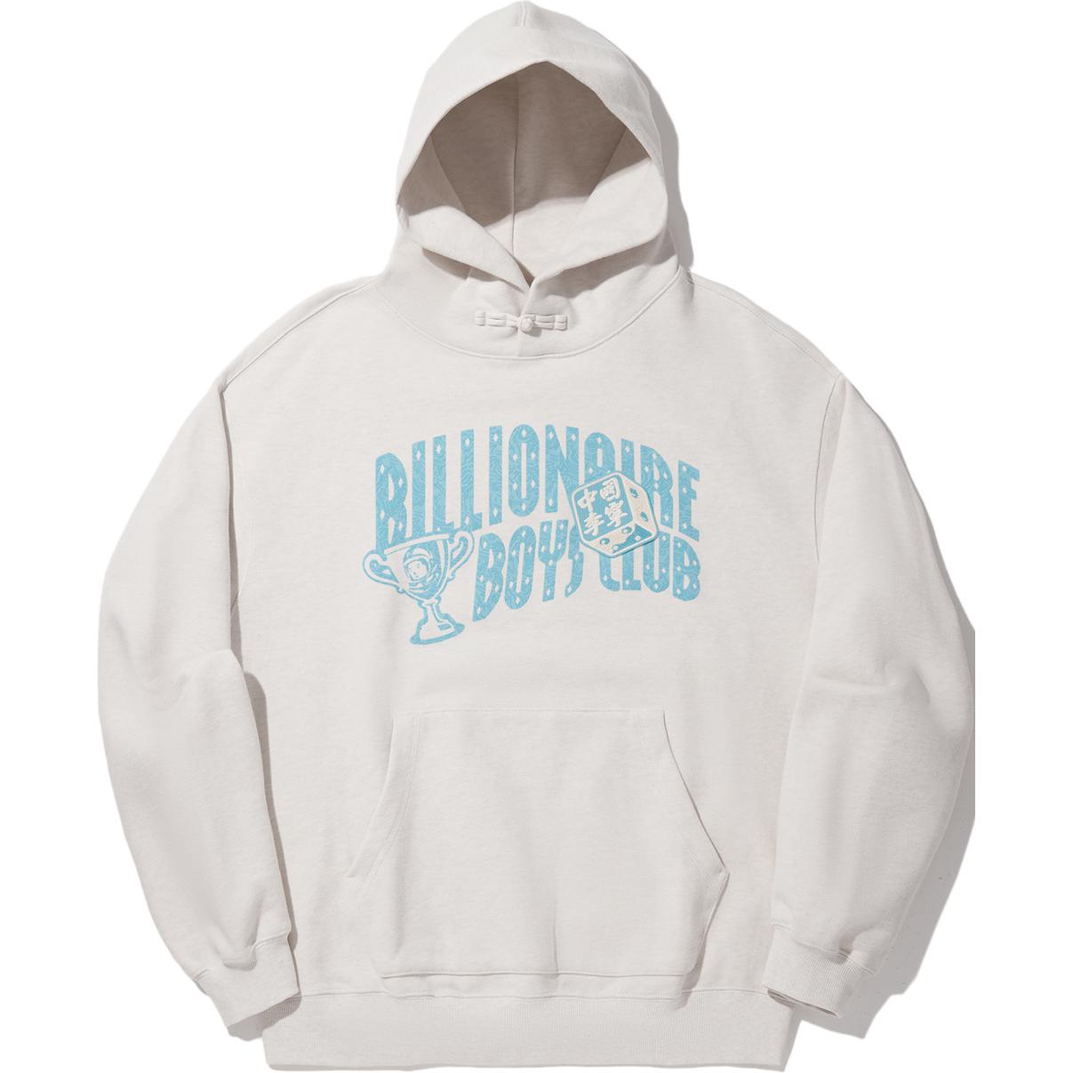 Li-Ning Billionaire Boys Club Skateboard Series Logo Sweatshirt Grey Mens AWDUG99-1