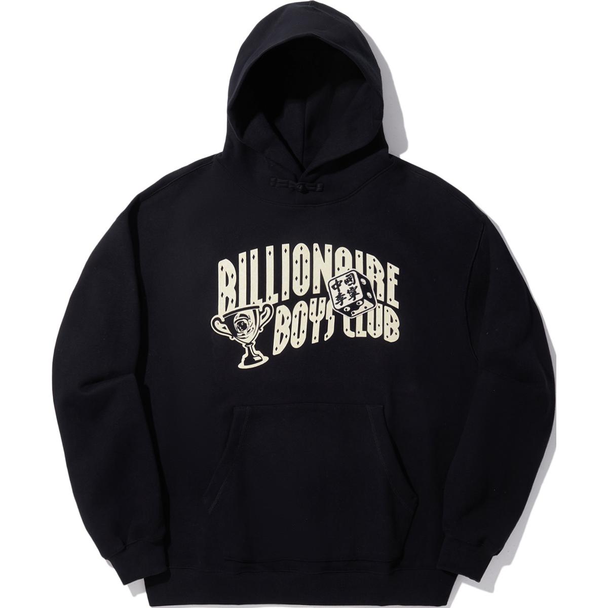 Li-Ning x Billionaire Boys Club Skateboarding Letter Print Hoodie Black Men’s AWDUG99-4