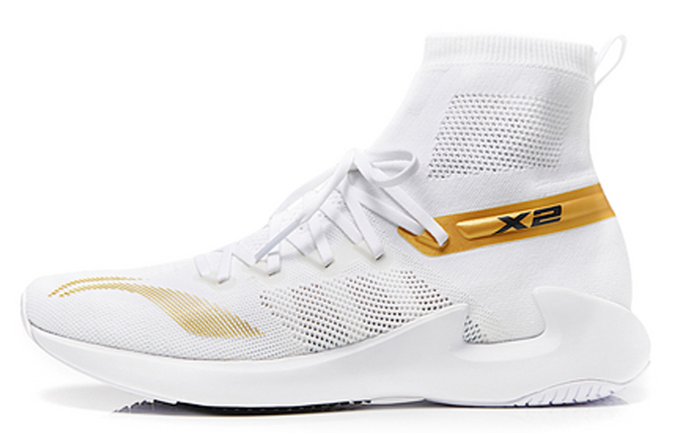 Li-Ning x BMW x 2 'Pursuit Hi-Top Lightweight Runner - White' ARBN277-1
