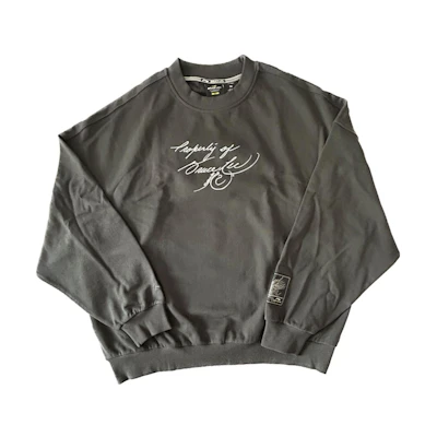 Li-Ning Bruce Lee Classic Action Graphic Unisex Crewneck Sweatshirt - Grey AWDRF17-2
