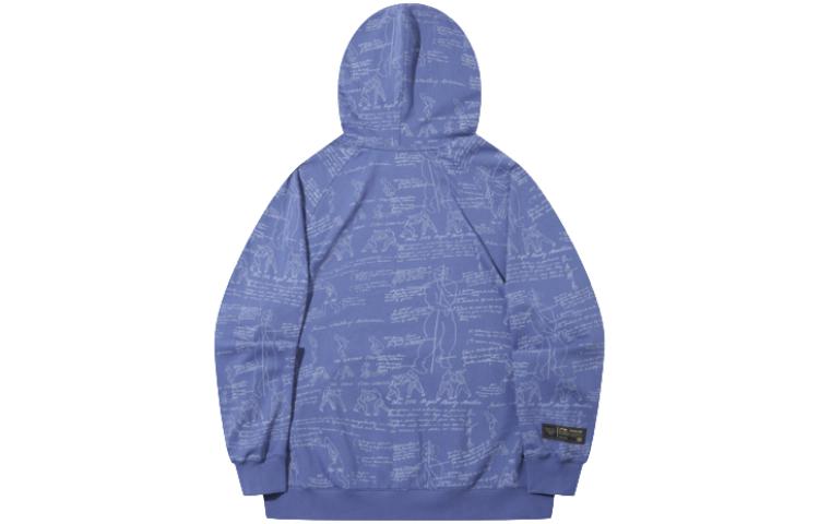 Li-Ning Bruce Lee Kung Fu Series Relaxed Fit Embroidered Hoodie Blue Mens AWDTC77-2 圖 3