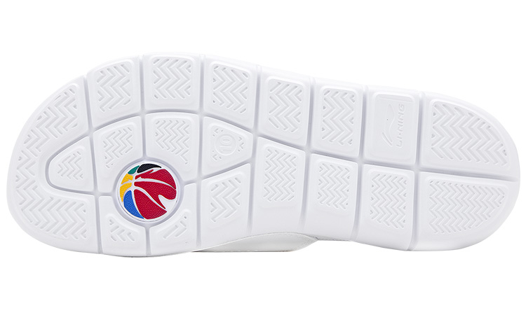 Li-Ning CBA Sport Slides 'White Black' 圖 5