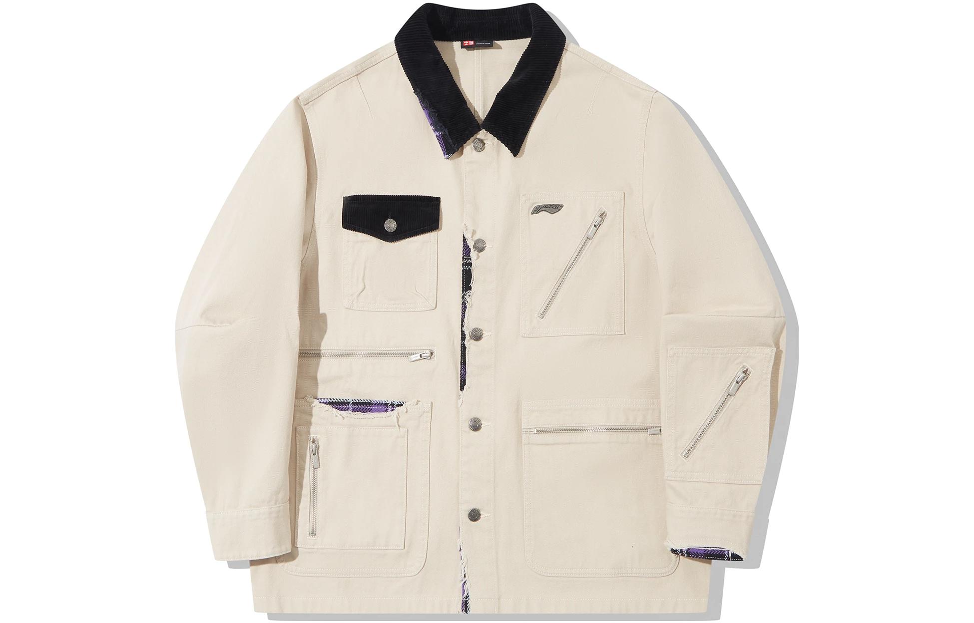 Order Chaqueta Casual Suelta para Hombre Li-Ning x Collab Color-Block con Letras. AFDT861-2