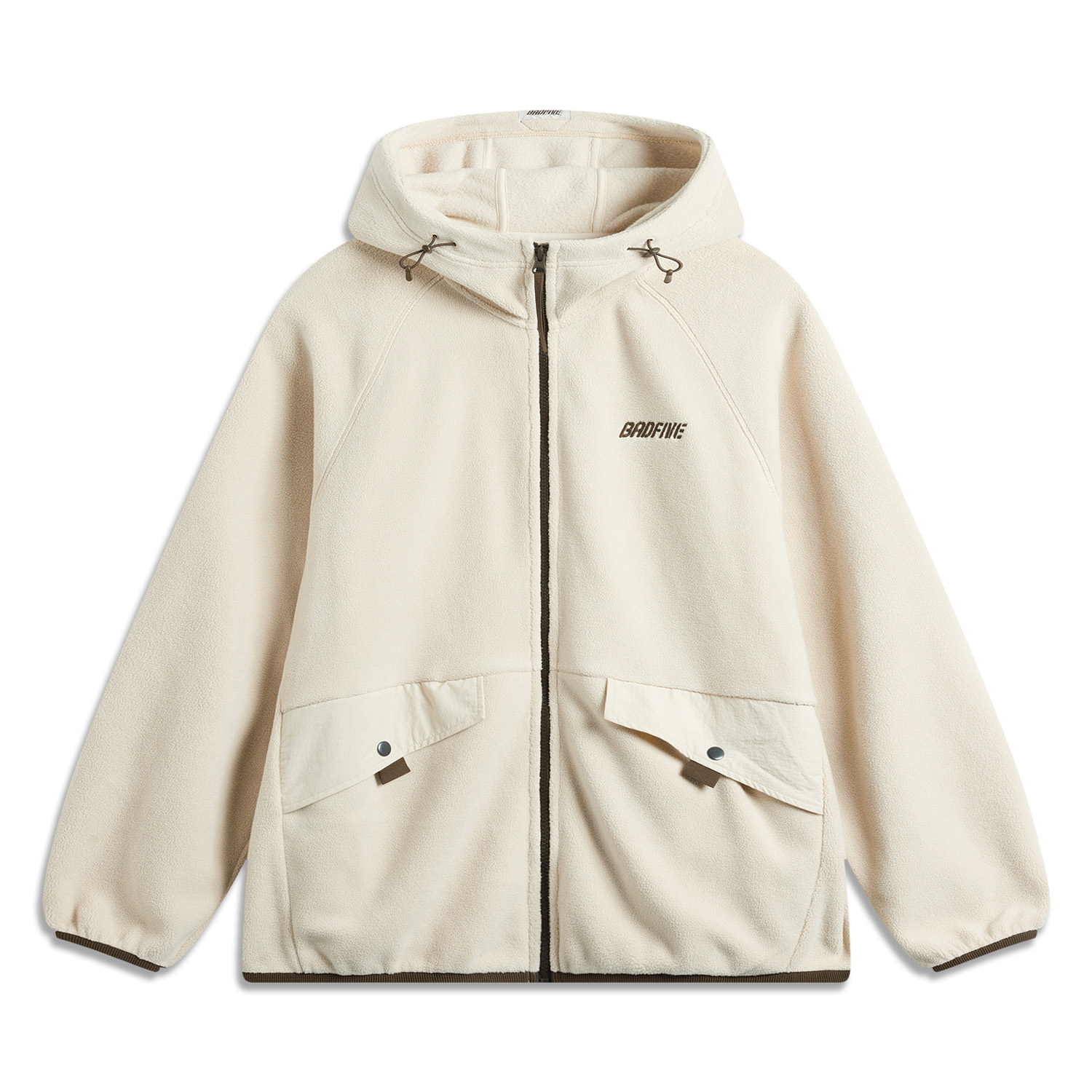 Li-Ning X countermarch series Fleece-Lined Jacket Off-White Gray AFDU499-1