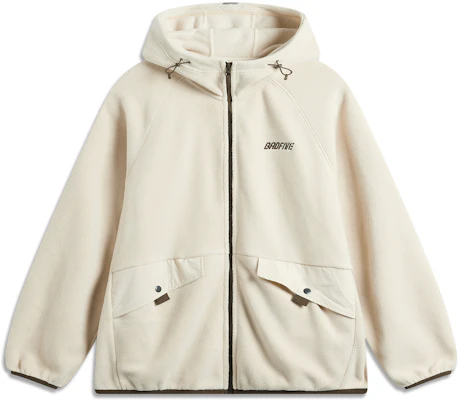 Li-Ning X countermarch series Fleece-Lined Jacket Off-White Gray AFDU499-1 Buy Li-Ning X countermarch series Fleece-Lined Jacket Off-White Gray AFDU499-1