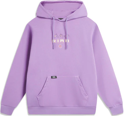 Li-Ning x Da Qian Animal Letter Hoodie Purple Unisex AWDTE21-3 Buy Li-Ning x Da Qian Animal Letter Hoodie Purple Unisex AWDTE21-3