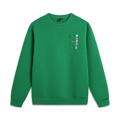 Li-Ning Da Qian World Chinese Culture Print Crewneck Sweatshirt Unisex AWDTE19-2