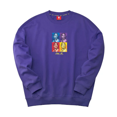 Li-Ning David Graffiti Pullover Sweatshirt - Liberty Purple AWDP501-2