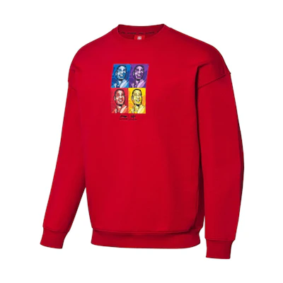 Li-Ning David Sports Fashion Red Crewneck Pullover Sweatshirt for Men AWDP501-3