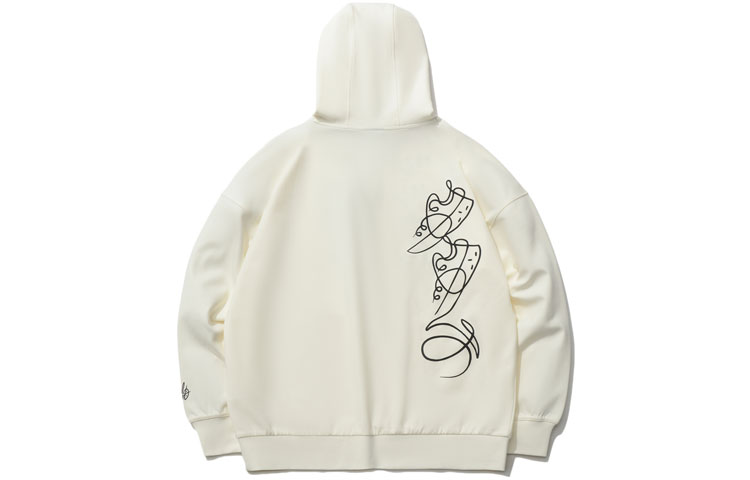 Lookbook Li-Ning x DFT Artist Letter Printed Sweatshirt Men’s Off-White AWDR515-2