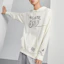 Shop Li-Ning x DFT Artist Letter Printed Sweatshirt Men’s Off-White AWDR515-2