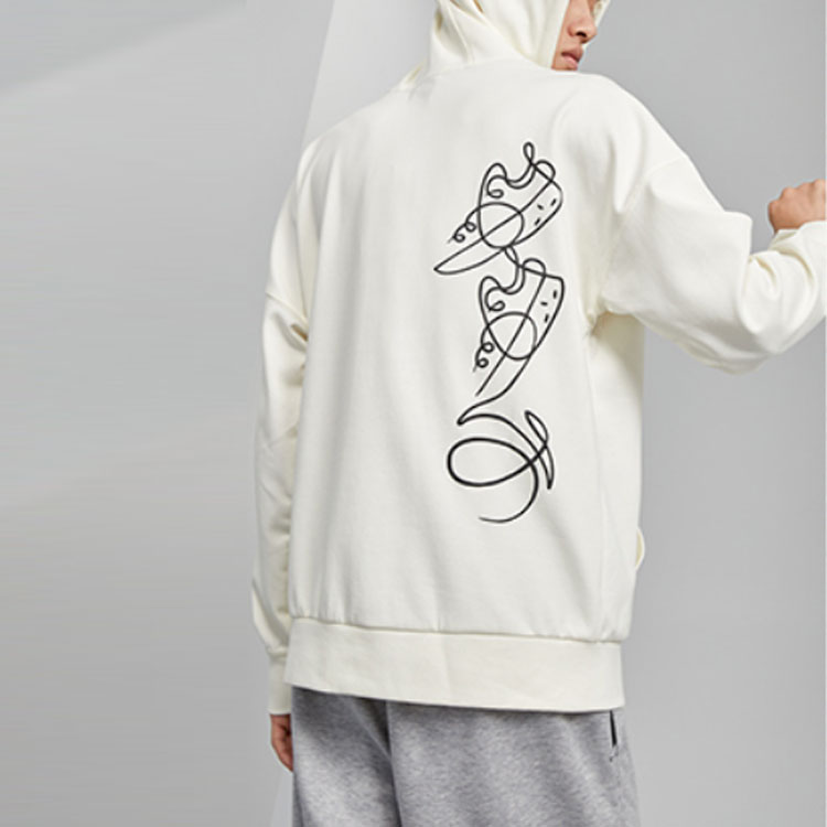 Purchase Li-Ning x DFT Artist Letter Printed Sweatshirt Men’s Off-White AWDR515-2