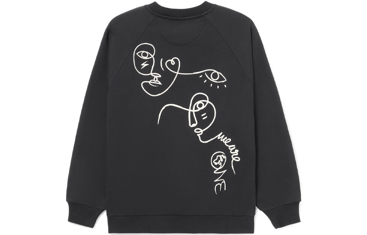 Li-Ning DFT Artist Wade Series Graphic Print Fleece Pullover Hoodie Black Unisex AWDRE79-1