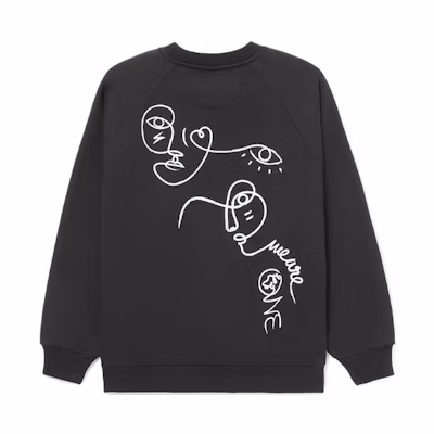 Li-Ning DFT Artist Wade Series Graphic Print Fleece Pullover Hoodie Black Unisex AWDRE79-1