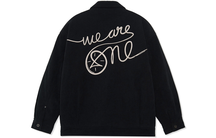 Li-Ning x DFT Artist Wade Series Logo Embroidered Loose Warm Jacket Black Men Winter AJMR087-1