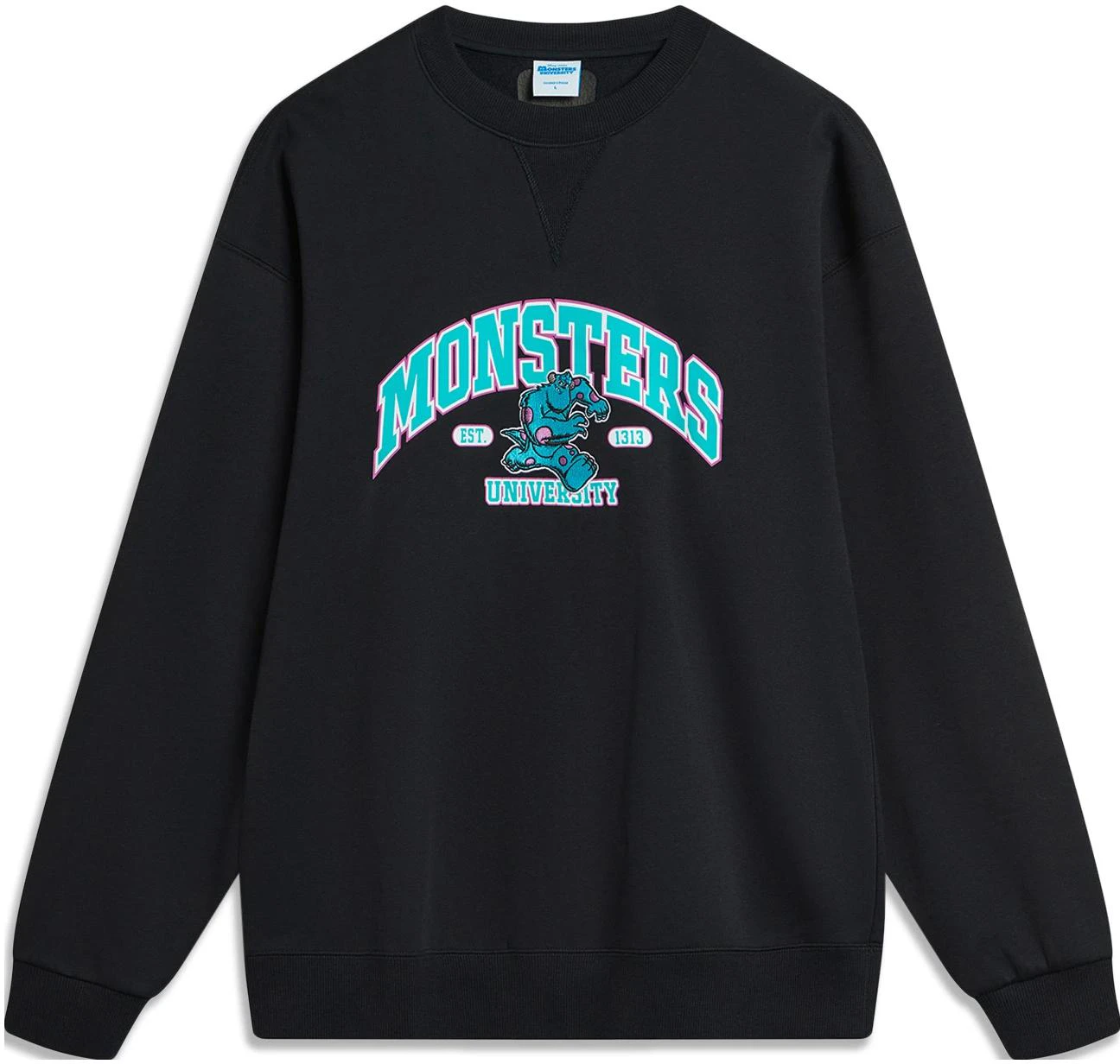 li-ning-x-disney-black-letter-cartoon-graphic-fleece-pullover-unisex-sweater-awdt-813-1