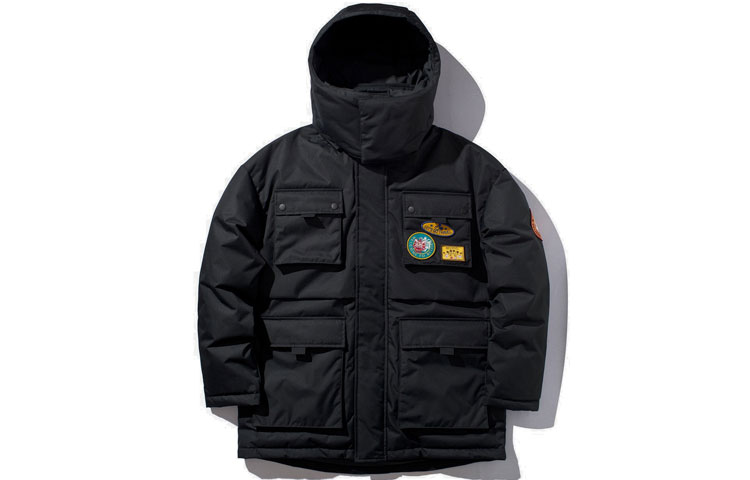 Li-Ning Disney Black Multi-Pocket Hooded Down Jacket AYMP235-1