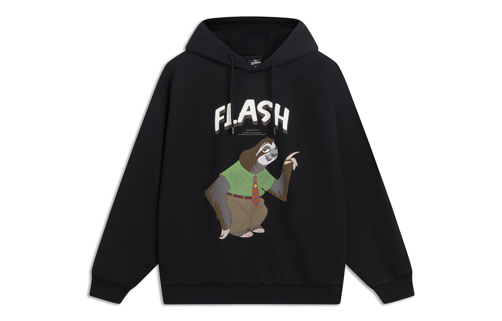 Li-Ning Disney Cartoon Graphic Hoodie Black Unisex AWDT345-5